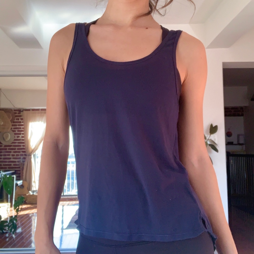lululemon navy inkwell super soft tank size 6